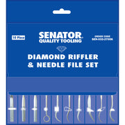 Senator | Diamond Riffler & Needle File Set 10Pc - Toolcraft