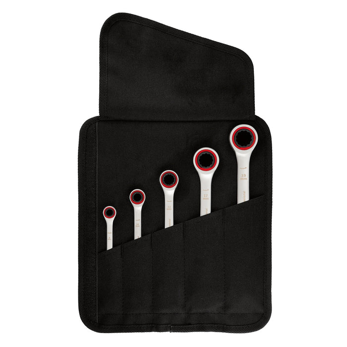 Bosch Professional | Combination Wrench 5pc Ratchet Set Satin
