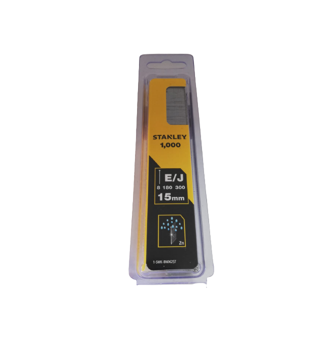 Stanley | Brad Nails 15mm 5/8" 18GA J-type-Toolcraft