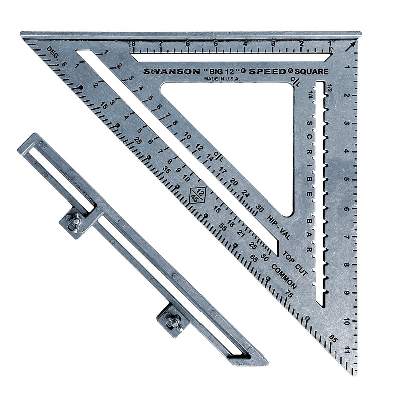 Swanson | Big 12" Speed Square with Layout Bar-Toolcraft
