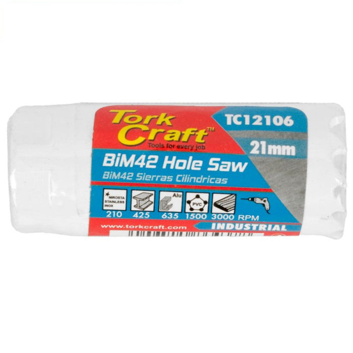 Tork Craft | Hole Saw BiM42 Bi Metal 21mm