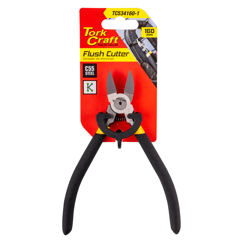 Tork Craft | Plastic Cutter 160mm Diagonal/Side Cutter Pliers Flush Cut Cable Tie-Toolcraft