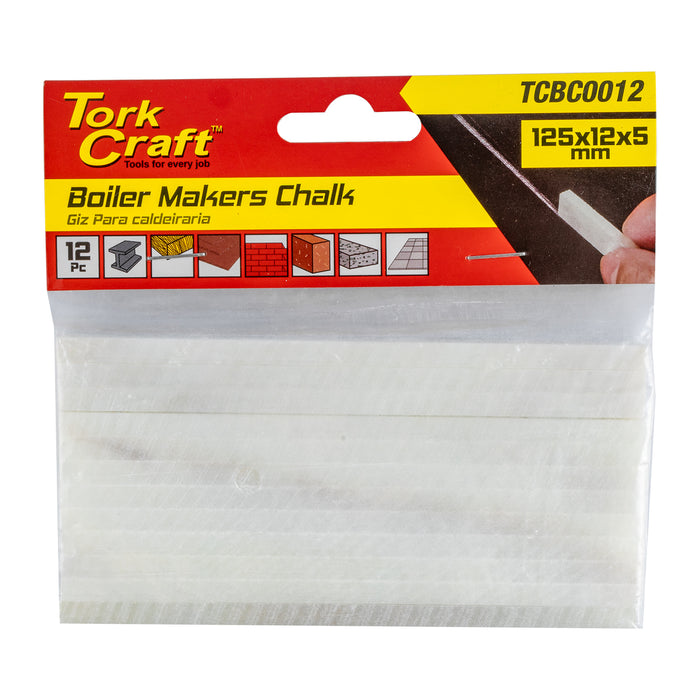 Tork Craft | Boiler Makers Chalk Welders White Soap Stone - 12pc
