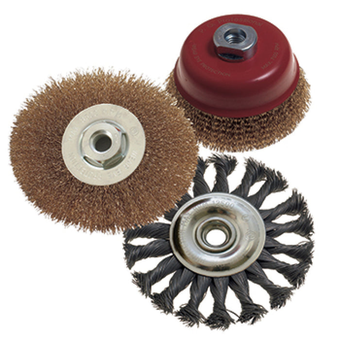 Tork Craft | Wire Brush Set 3Pc 100mm Twisted Knot Wheel