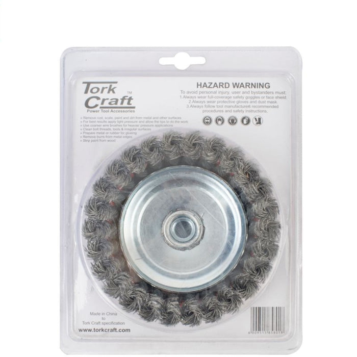 Tork Craft | Wire Cup Brush Twisted 125mm X M14 High Speed 9000rpm