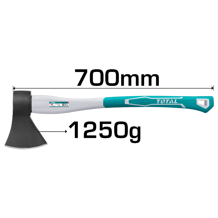 TOTAL | Axe 1250g - 700mm Long THT7812506-Toolcraft