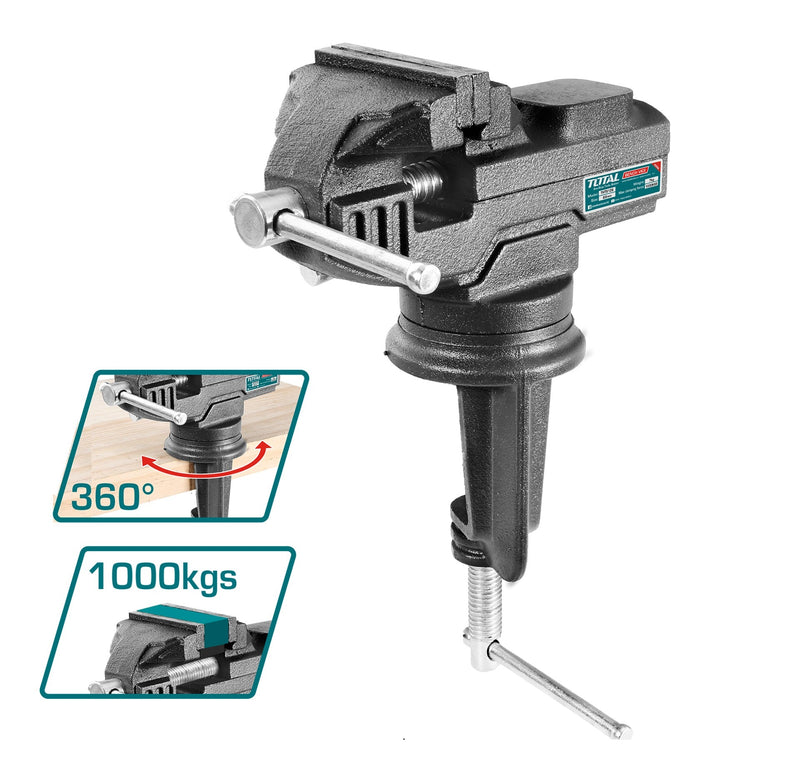 TOTAL | Bench Vice 60mm THT6126-Toolcraft