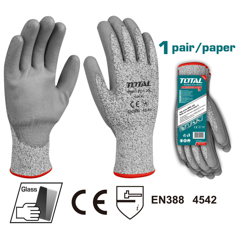 TOTAL | Glove Cut-Resistant XL TSP1701-XL-Toolcraft