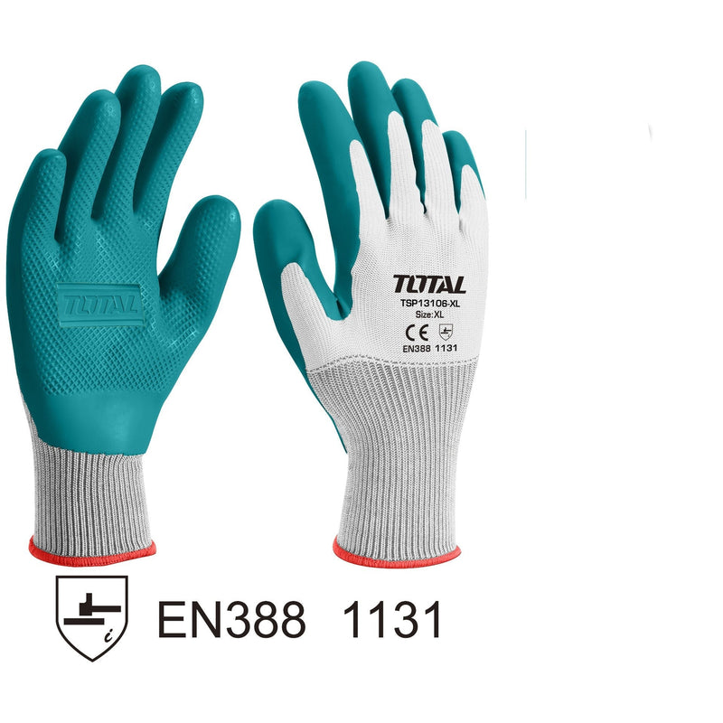 TOTAL | Glove Latex H/D XL TSP13106-XL-Toolcraft