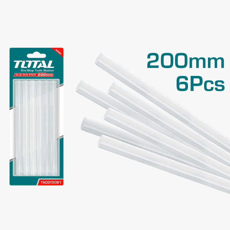 TOTAL | Glue Sticks - 200 X 11.2mm 6Pk TACGT2061-Toolcraft