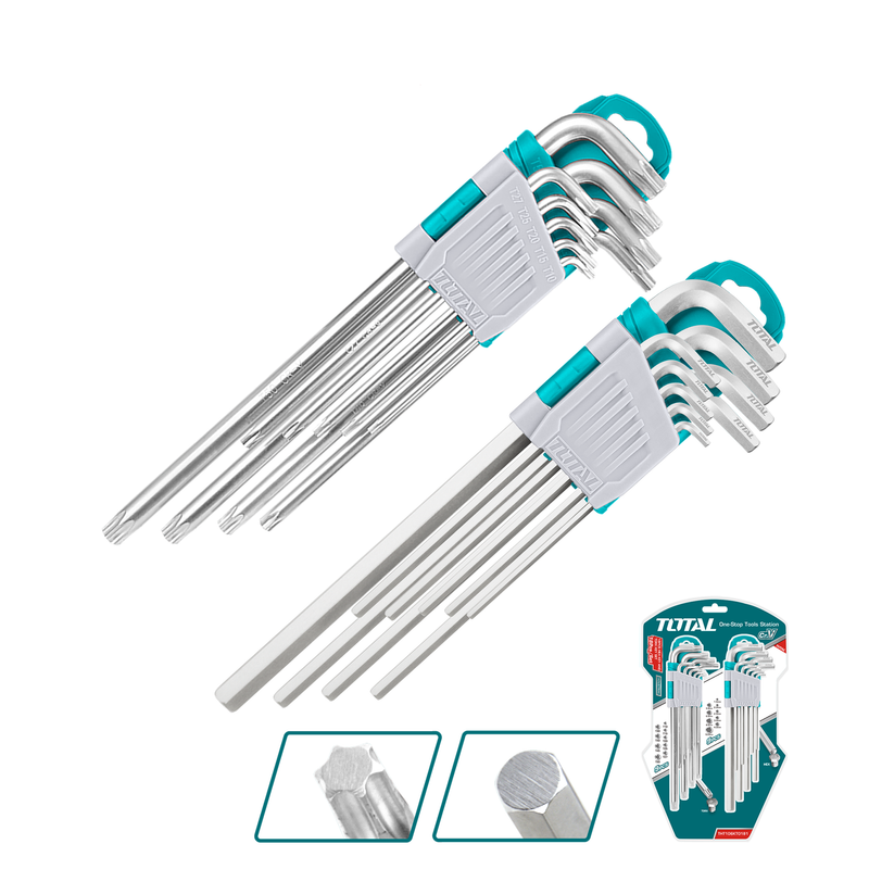 TOTAL | Hex Key Set & Torx Hex Key Set 18Pc THT106KT0181-Toolcraft