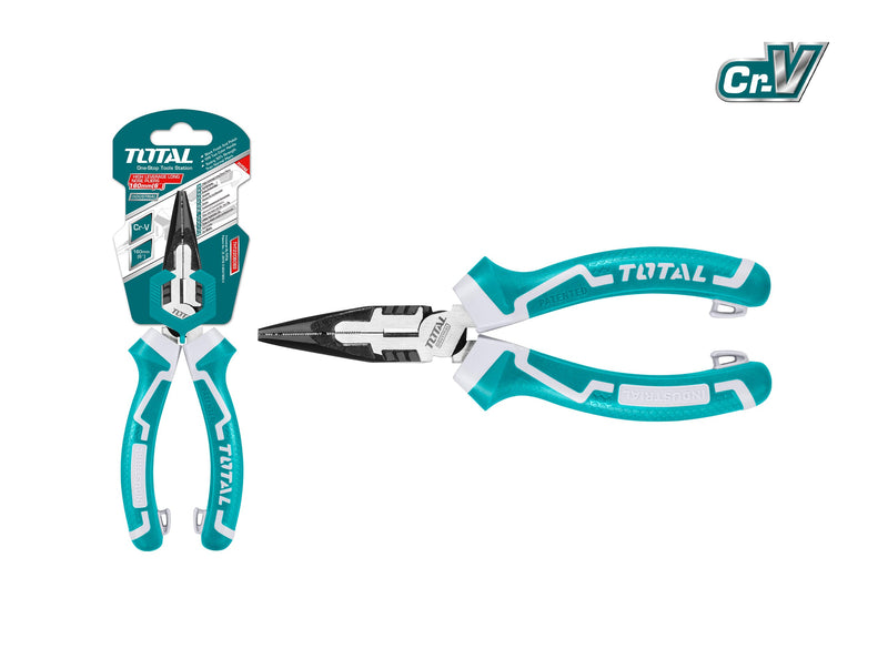 TOTAL | Plier Long Nose 160mm/6" High Leverage THT220606S-Toolcraft