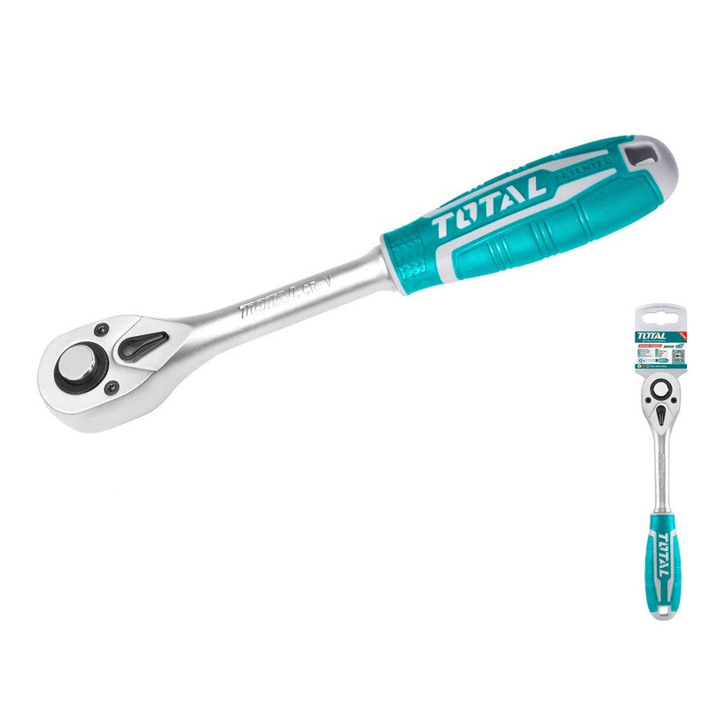 TOTAL | Ratchet Wrench 1/2" 45T 260mm THT106126-Toolcraft