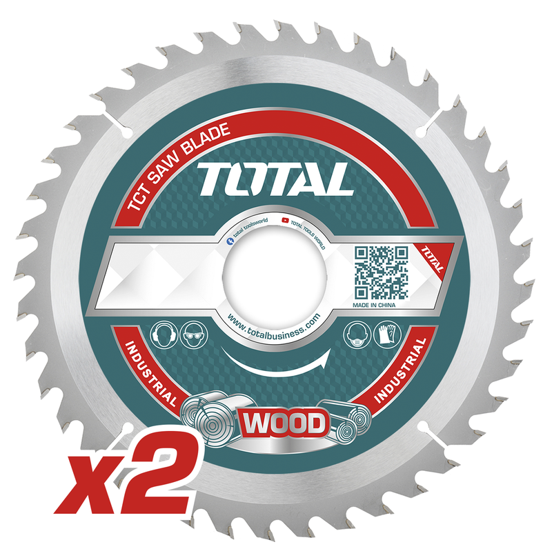 TOTAL | Saw Blade 185X20mm 30T TCT 2Pc TAC231410-Toolcraft