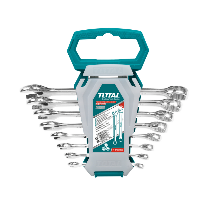 TOTAL | Spanner Set 8Pc Combination 6-19mm THT102286-1-Toolcraft