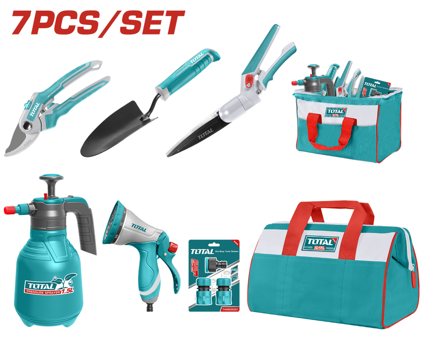 TOTAL | Tools Garden Set 7Pc