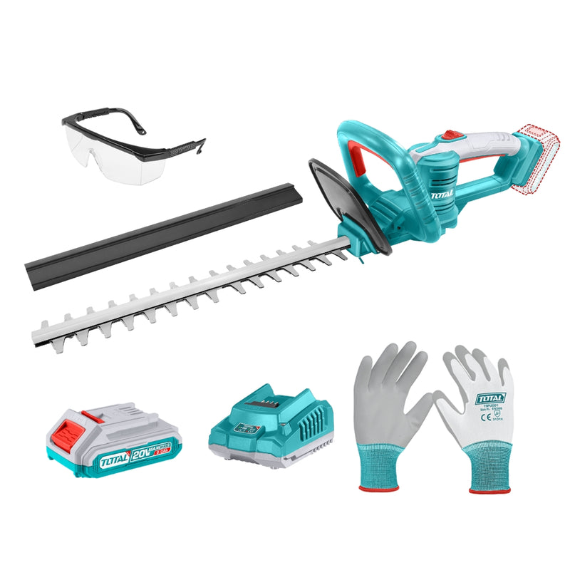 TOTAL | Cordless Hedge Trim 20V 460mm + Battery & Charger THTLI20461-Toolcraft