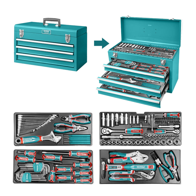 TOTAL | Tool Chest - 132pc THPTCS71321-Toolcraft
