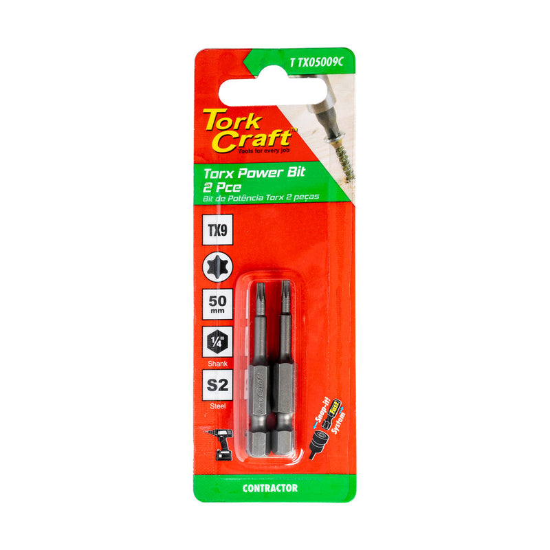 Tork Craft | Classic Bit Torx 50mm 2Pc - Various Sizes TX30-Toolcraft