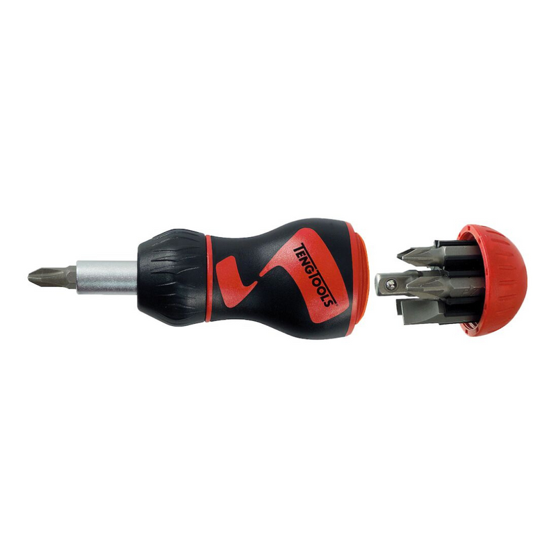 Teng Tools | Bits Driver Set 1/4" Stubby Ratcheting-Toolcraft