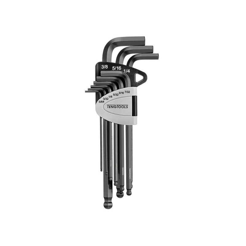 Teng Tools | Hex Key Set Ball Point Cr-Mo AF 9Pc-Toolcraft