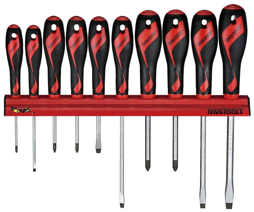 Teng Tools | Screwdriver Set Wall Rack 10Pc