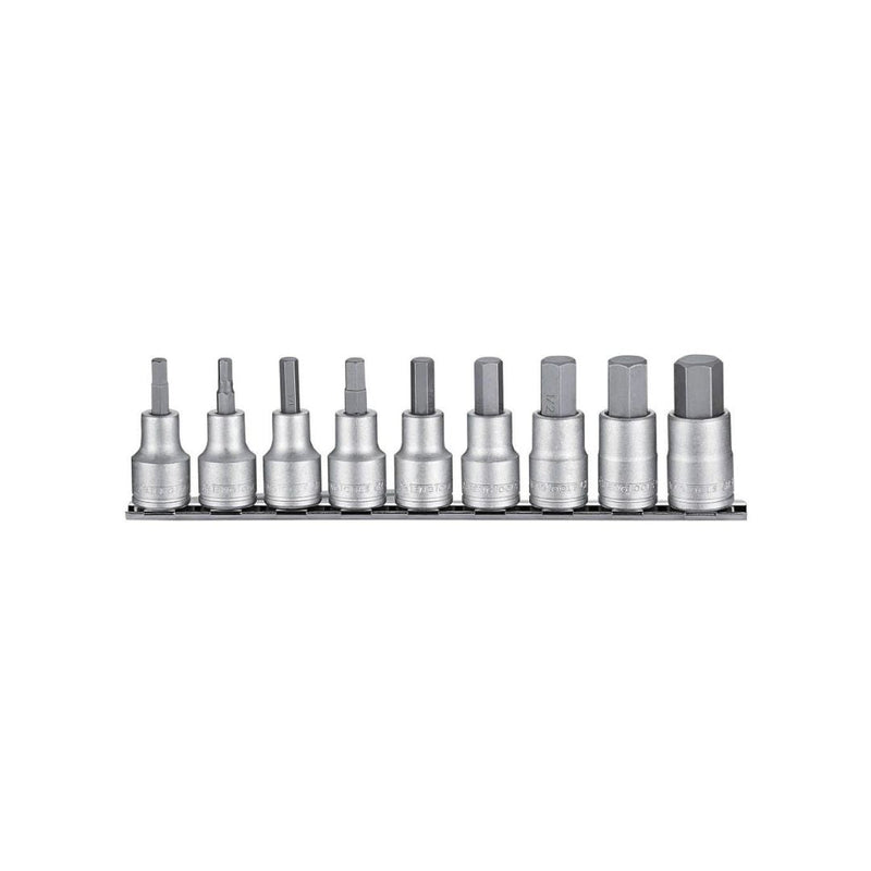 Teng Tools | Socket Clip Rail Set 1/2" Hex Bit AF 9Pc-Toolcraft