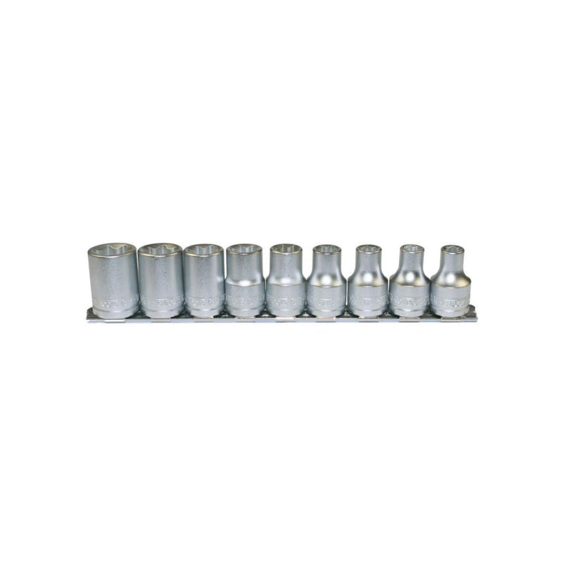 Teng Tools | Socket Clip Rail Set 1/2" TX-E 9Pc-Toolcraft