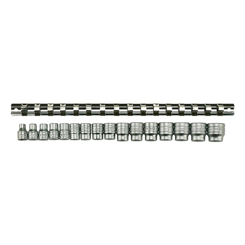 Teng Tools | Socket Clip Rail Set 3/8" 6Pt 16Pc-Toolcraft