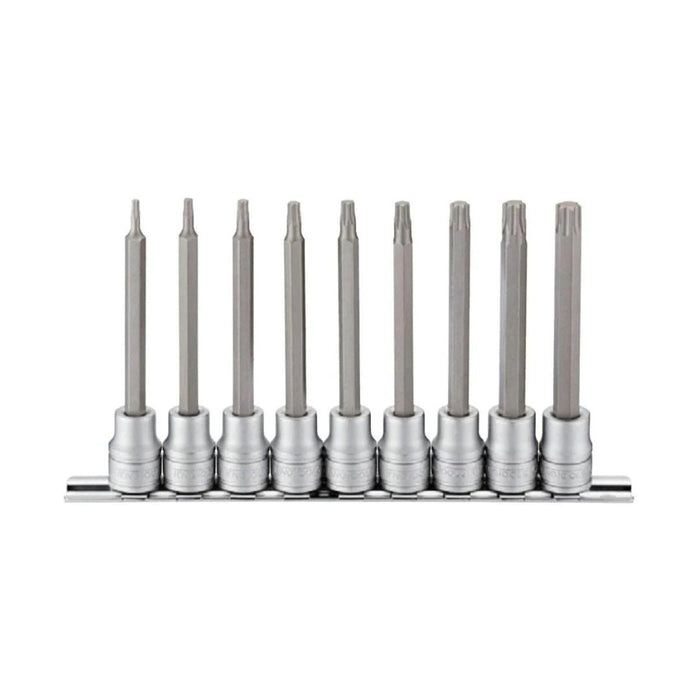Teng Tools | Socket Clip Rail Set 3/8" Long TX Bit 9Pc