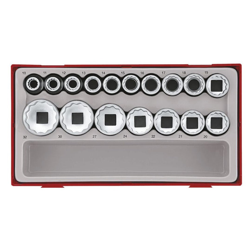 Teng Tools | Socket Set 1/2" 12Pt TT1 17Pc-Toolcraft
