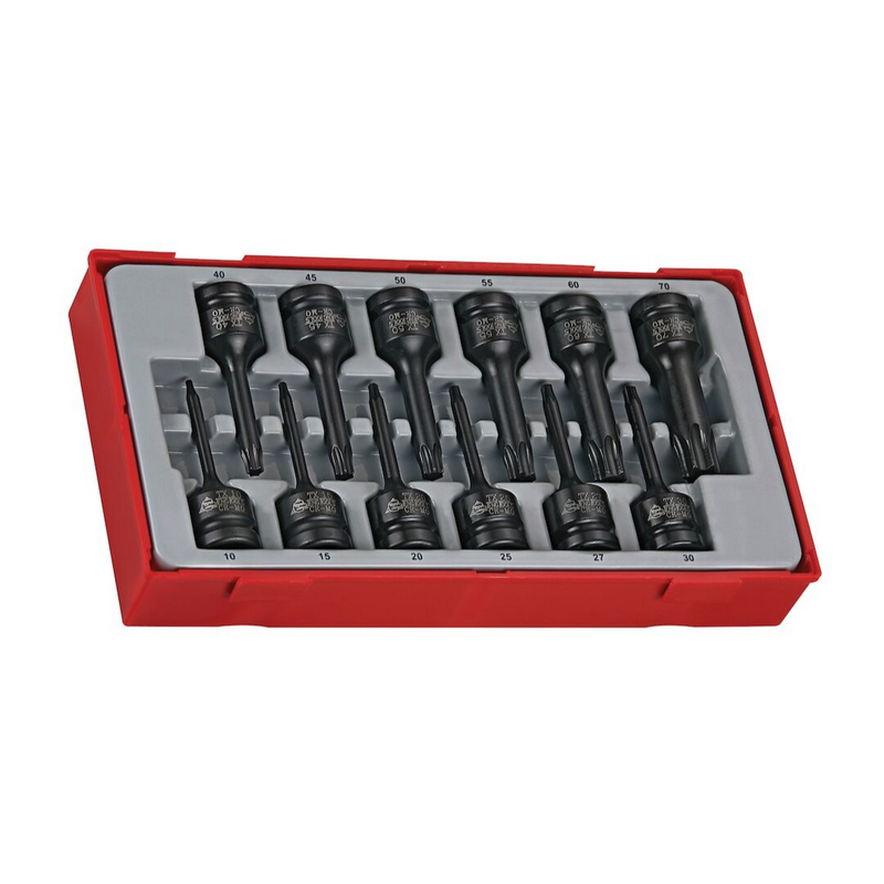 Teng Tools | Socket Set 1/2" TX Impact DIN TT1 12Pc-Toolcraft