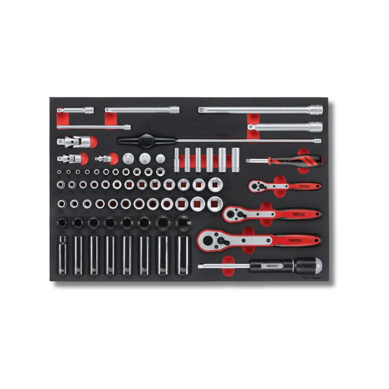 Teng Tools | Socket Set 1/4", 3/8" & 1/2" EVA 77Pc-Toolcraft