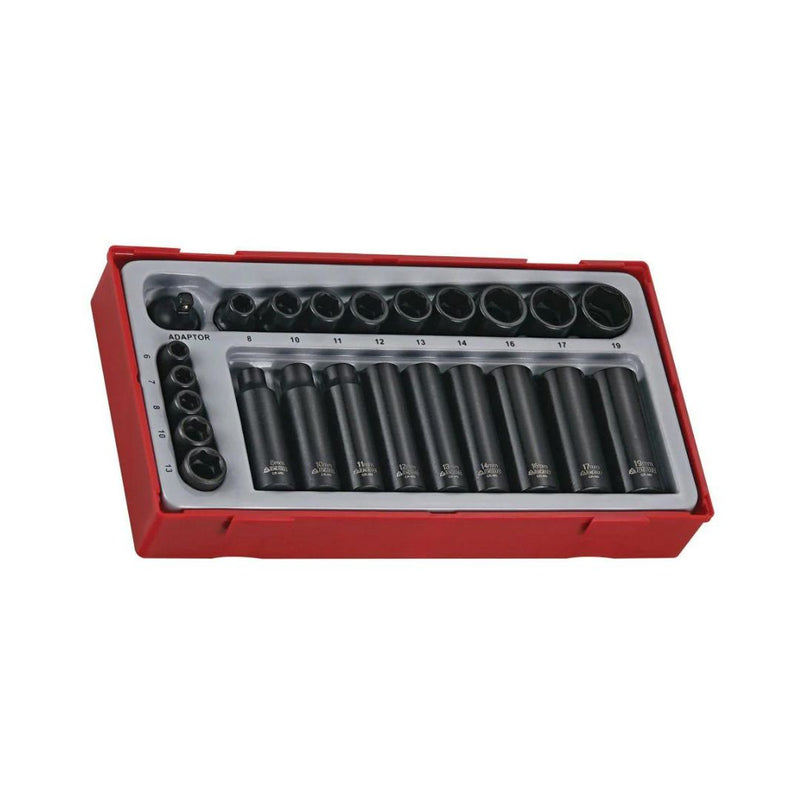 Teng Tools | Socket Set 1/4" & 3/8" Impact ANSI TT1 24Pc-Toolcraft