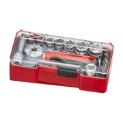 Teng Tools | Socket Set 1/4" 6Pt with Belt Clip 15Pc-Toolcraft