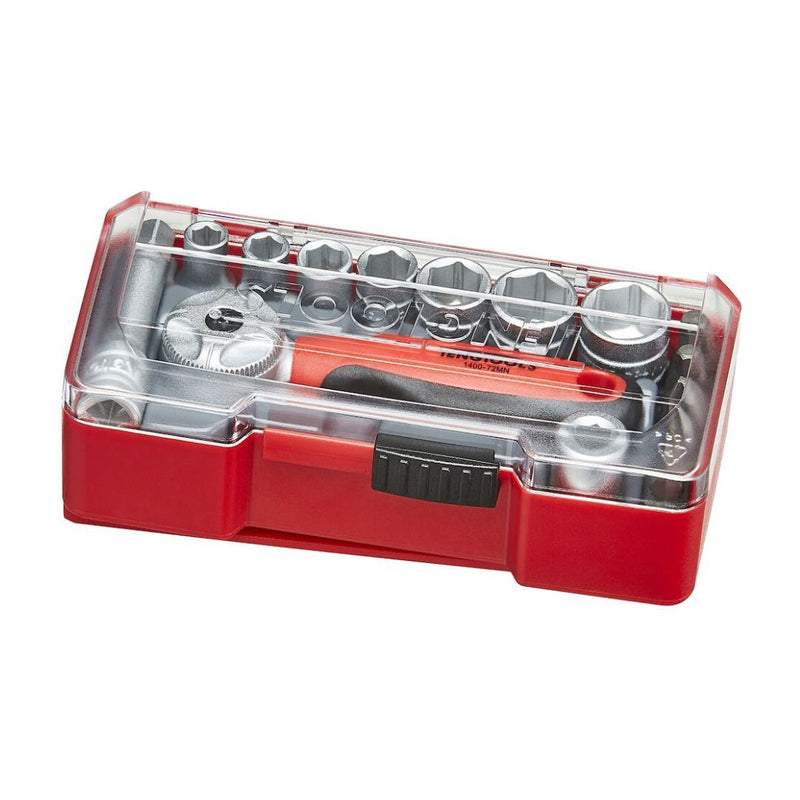Teng Tools | Socket Set 1/4" 6Pt with Belt Clip 15Pc-Toolcraft