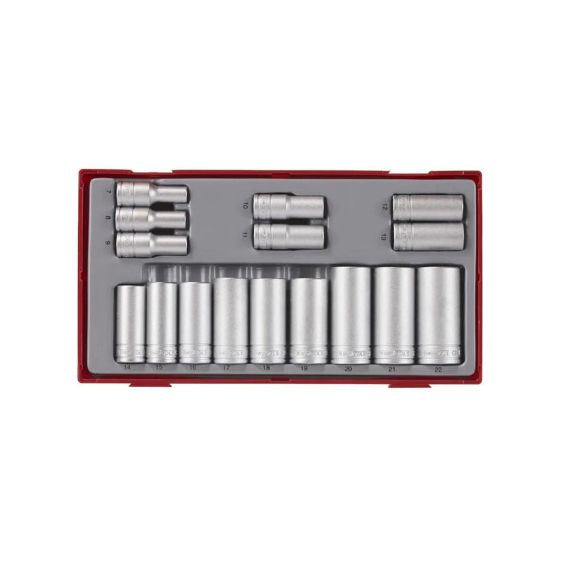 Teng Tools | Socket Set 3/8" 12Pt TT1 16Pc-Toolcraft