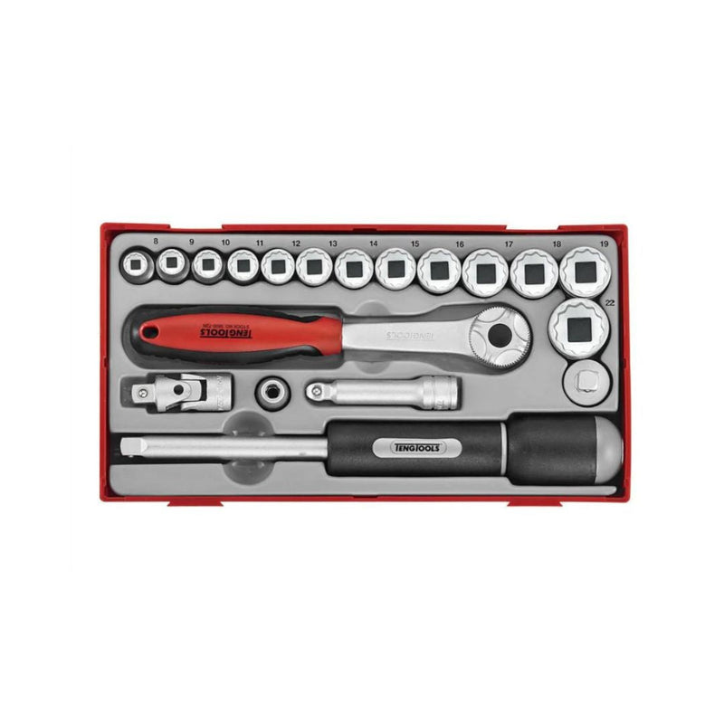 Teng Tools | Socket Set 3/8" 12Pt Tt1 19Pc-Toolcraft
