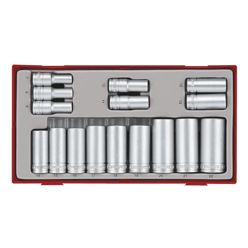 Teng Tools | Socket Set 3/8" 6Pt TT1 16Pc-Toolcraft