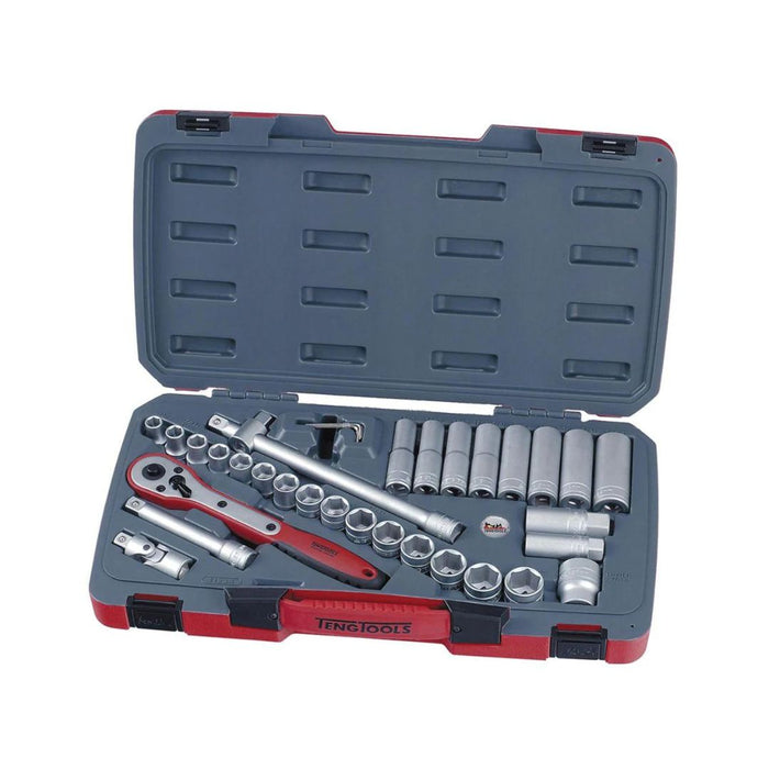 Teng Tools | Socket Set Mecca Pro 1/2" 6Pt 34Pc