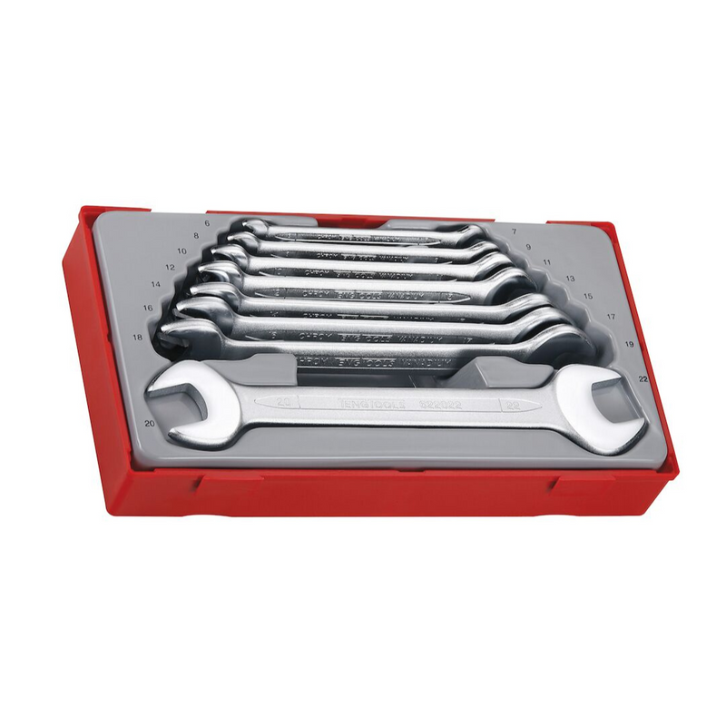 Teng Tools | Spanner Set Double Open Ended TT1 8Pc-Toolcraft