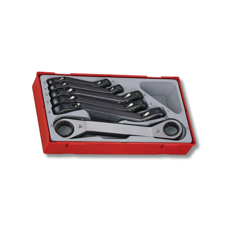 Teng Tools | Ratcheting Ring Spanner Set TT1 6 pc-Toolcraft