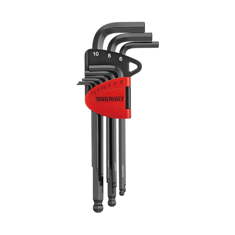 Teng Tools | Ball Point Hex Key Set CR-MO 9pc-Toolcraft