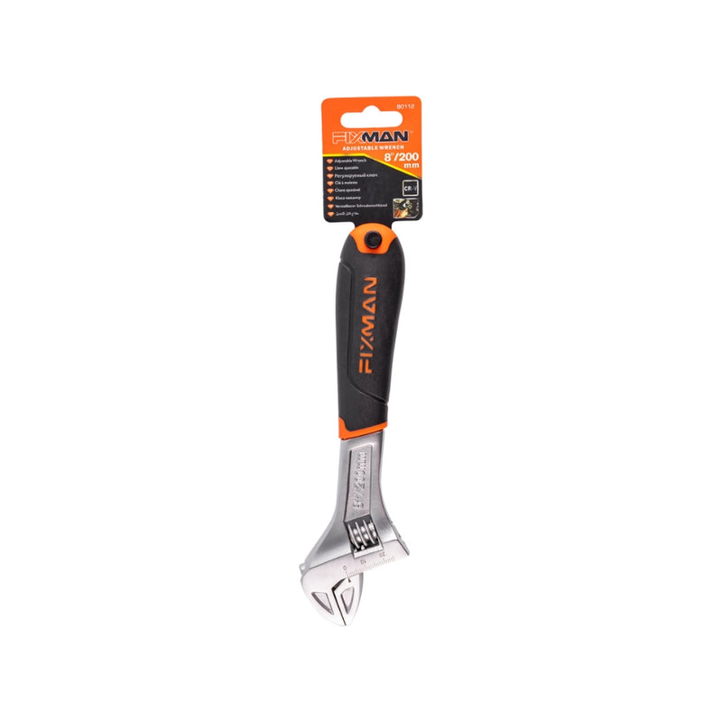 Fixman | Adjustable Wrench 8" 0-24.5mm-Toolcraft