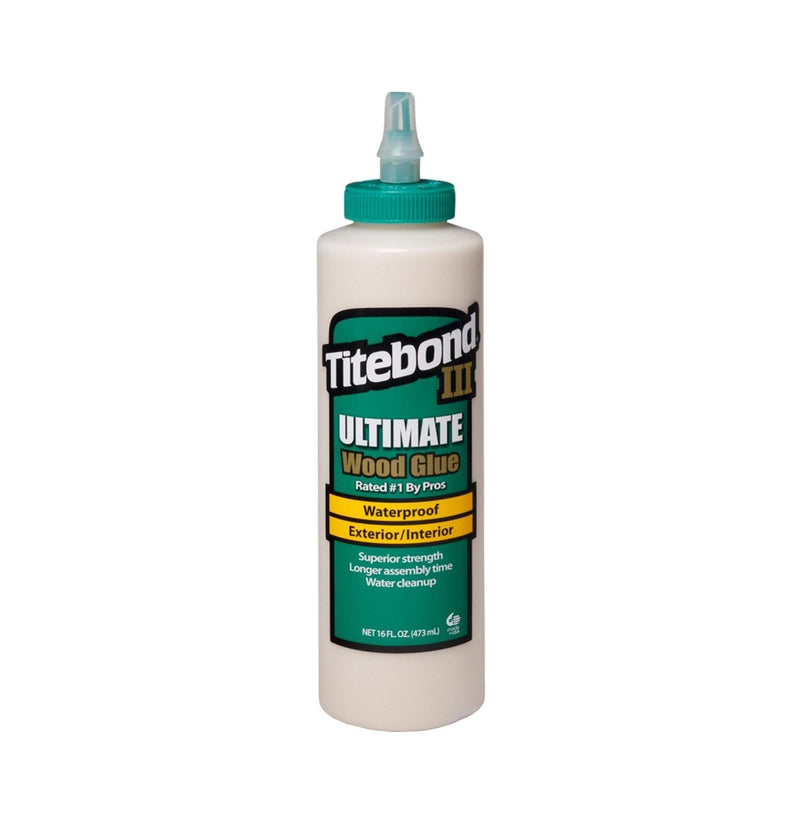 Titebond III | Wood Glue, Ultimate, Waterproof, 16oz (475ml) - Toolcraft