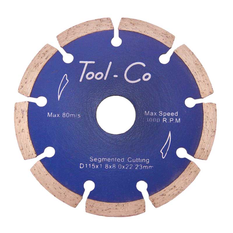 Tool-Co | Segmented Diamond Cutting Blade for Masonry 115mm - Toolcraft