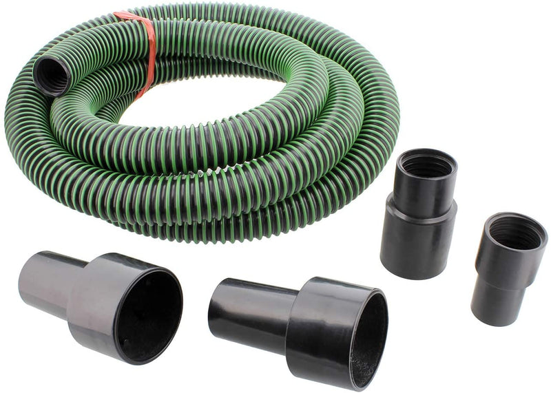 Toolcraft | Dust Collection Hose Kit 2m w/Fittings and 2 Reducers - Toolcraft