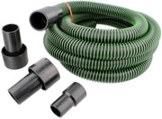 Toolcraft | Dust Collection Hose Kit 2m w/Fittings and 2 Reducers - Toolcraft