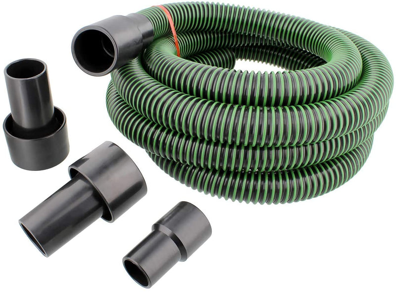 Toolcraft | Dust Collection Hose Kit 2m w/Fittings and 2 Reducers - Toolcraft