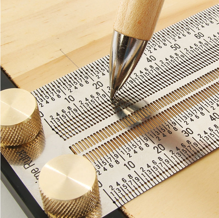Tapping Ruler Toolcraft | Precision Marking T-Rule Hole Ruler Scribing Gauge